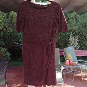 Express Burgundy Midi Dress